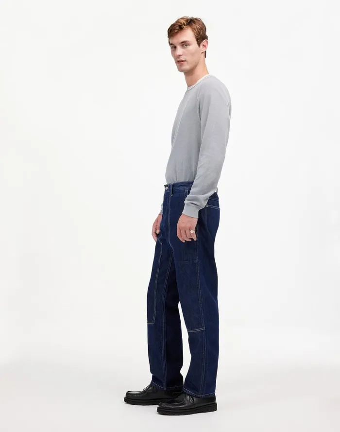 Men Jeans Madewell Relaxed Straight Workwear Jeans Rinse