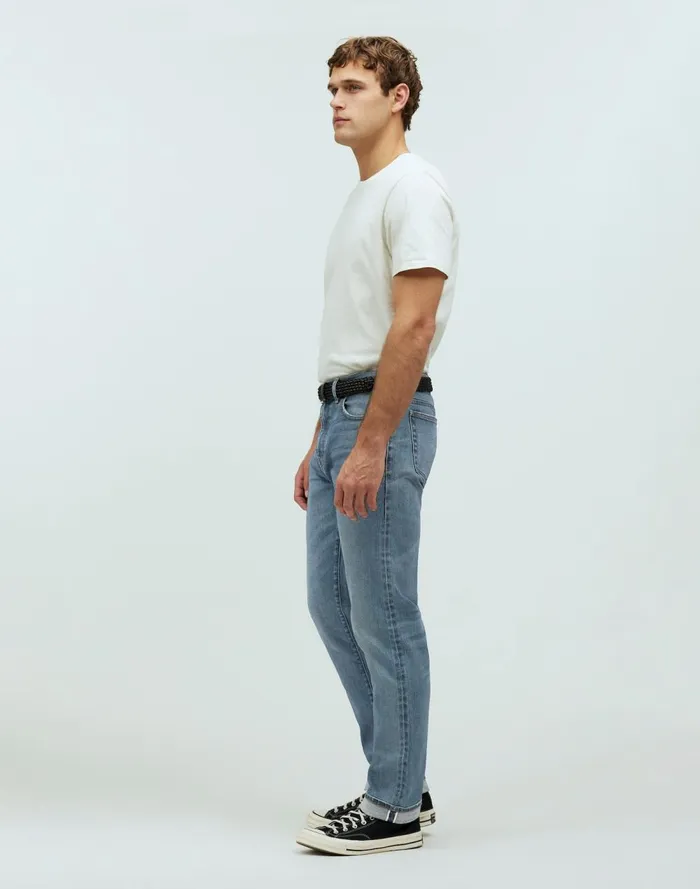 Men Jeans Madewell The 1991 StraightLeg Stretch Selvedge Jean Loyola Wash