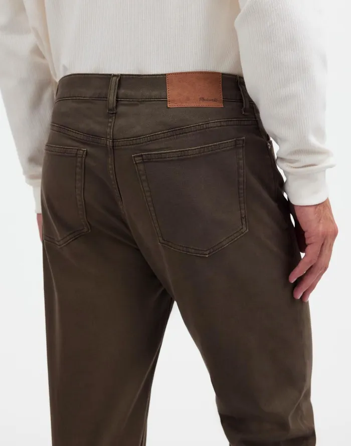 Men Jeans Madewell The Allday 1991 StraightLeg Pant Deep Green