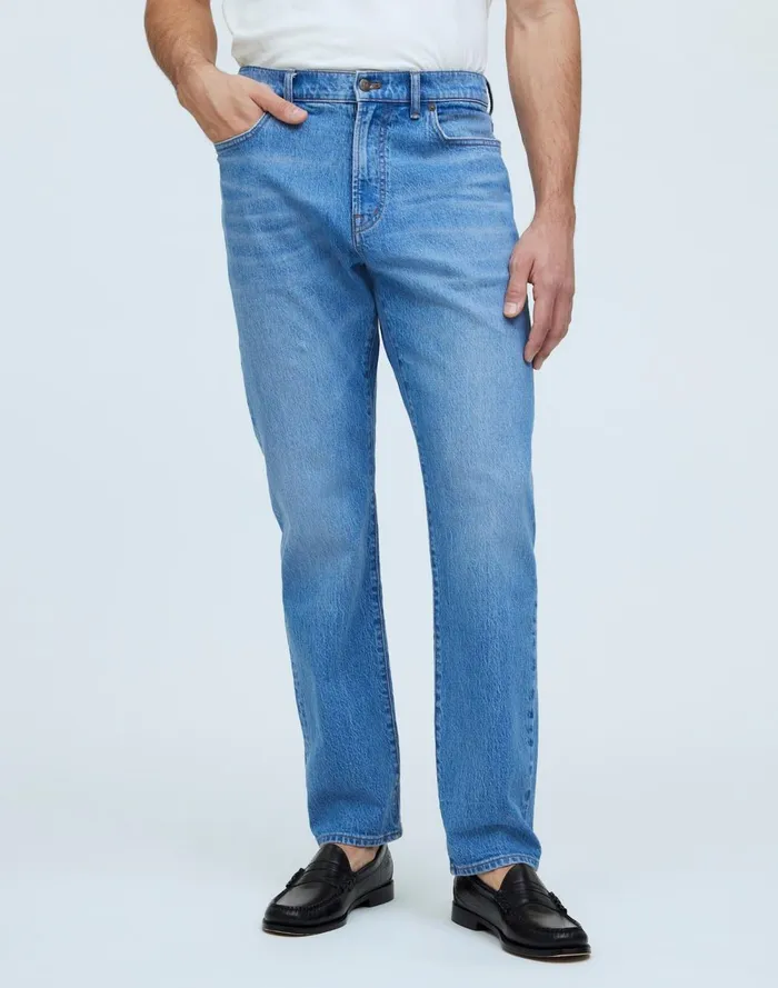 Men Jeans Madewell The Athletic 1991 StraightLeg Jean Mainshore Wash