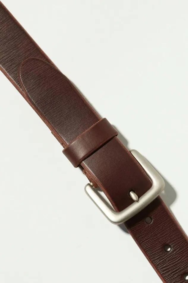Men Lucky Brand Belts Santa Fe Leather Belt Medium Brown