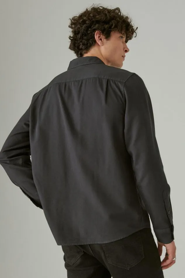 Men Lucky Brand ButtonDowns Livedin Long Sleeve Utility Shirt Phantom