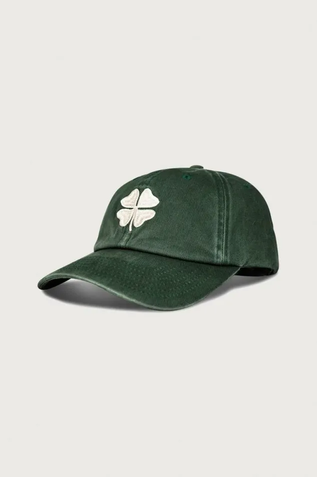Men Lucky Brand Hats Lucky Clover Baseball Hat Pine Green