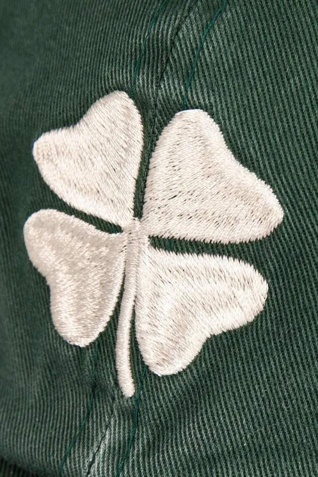 Men Lucky Brand Hats Lucky Clover Baseball Hat Pine Green