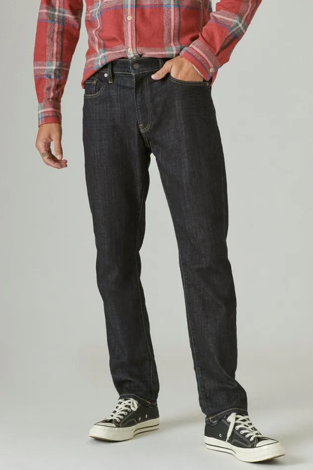 Men Lucky Brand Jeans 410 Athletic Straight Coolmax Stretch Jean Hula