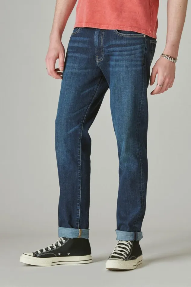 Men Lucky Brand Jeans 412 Athletic Slim Coolmax Jean Seneca