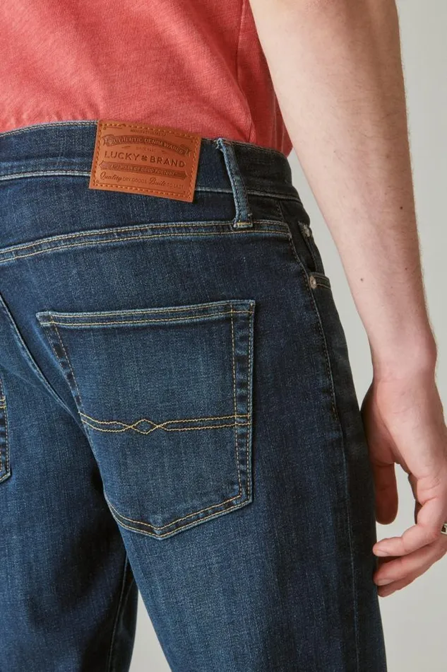 Men Lucky Brand Jeans 412 Athletic Slim Coolmax Jean Seneca