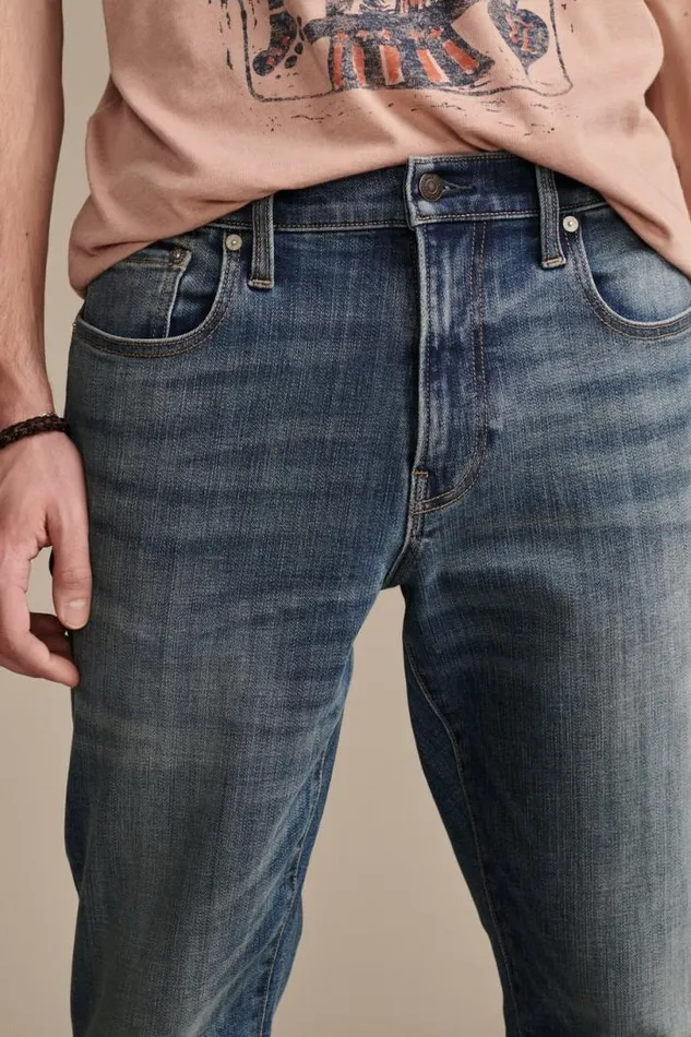 Men Lucky Brand Jeans 412 Athletic Slim Premium Coolmax Stretch Jean Milton