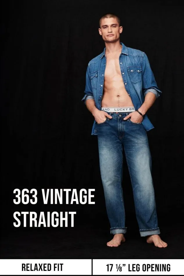 Men Lucky Brand Jeans Knd 363 Straight Jean High View