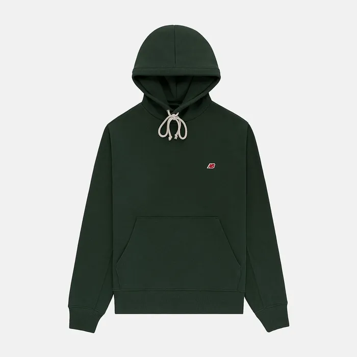 Men MADE In USA Core Hoodie Midnight Green New Balance Hoodies and Sweatshirts