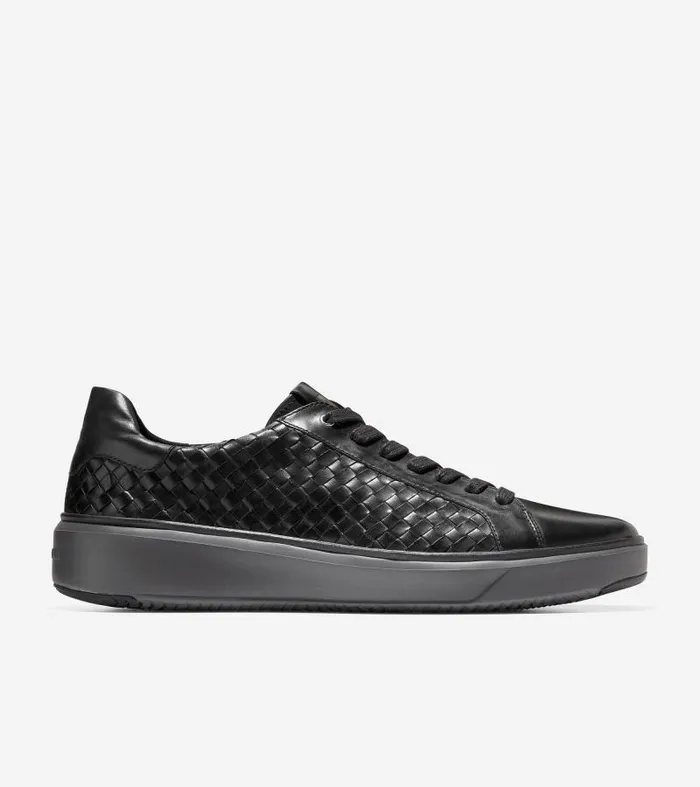 Men Men039s GrandPr Topspin Woven Lux Sneaker Black Cole Haan Sneakers