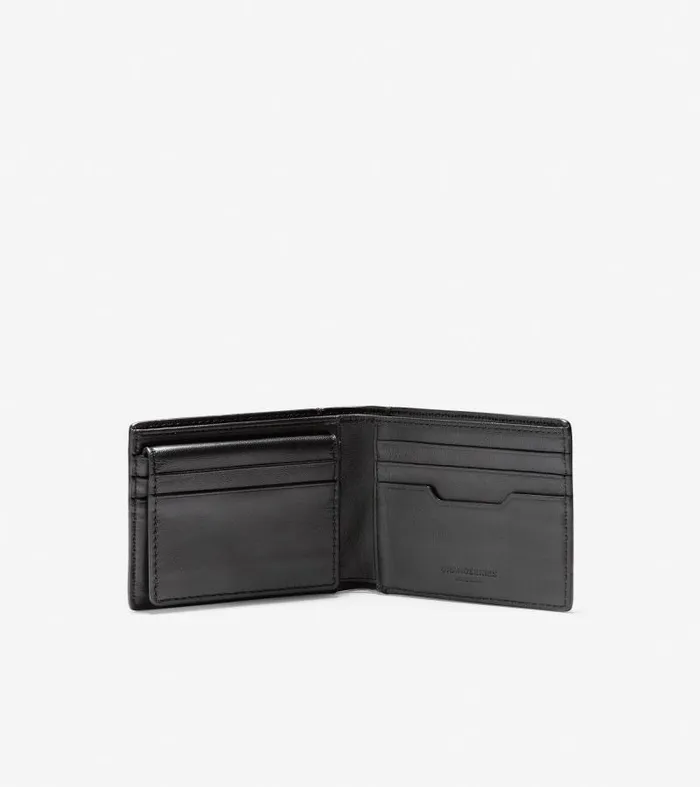 Men Men039s GRANDSERIES Leather Bifold With Removable Pass Case Black Cole Haan Wallets and Card Cases