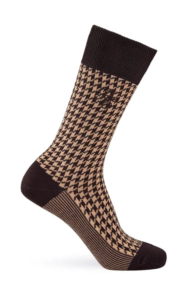 Men Men039s Sock Gift Box Chocolate Houndstooth Holland Cooper Socks Men Men039s Sock Gift Box Chocolate Houndstooth Holland Cooper Socks