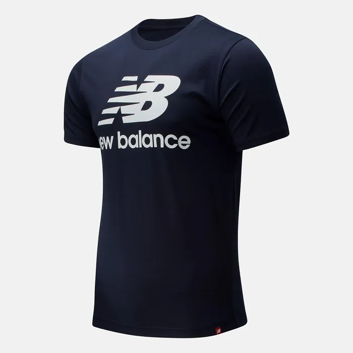 Men NB Essentials Stacked Logo Tee Eclipse New Balance Shirts