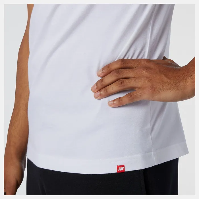 Men NB Essentials Stacked Logo Tee White New Balance Shirts Men NB Essentials Stacked Logo Tee White New Balance Shirts