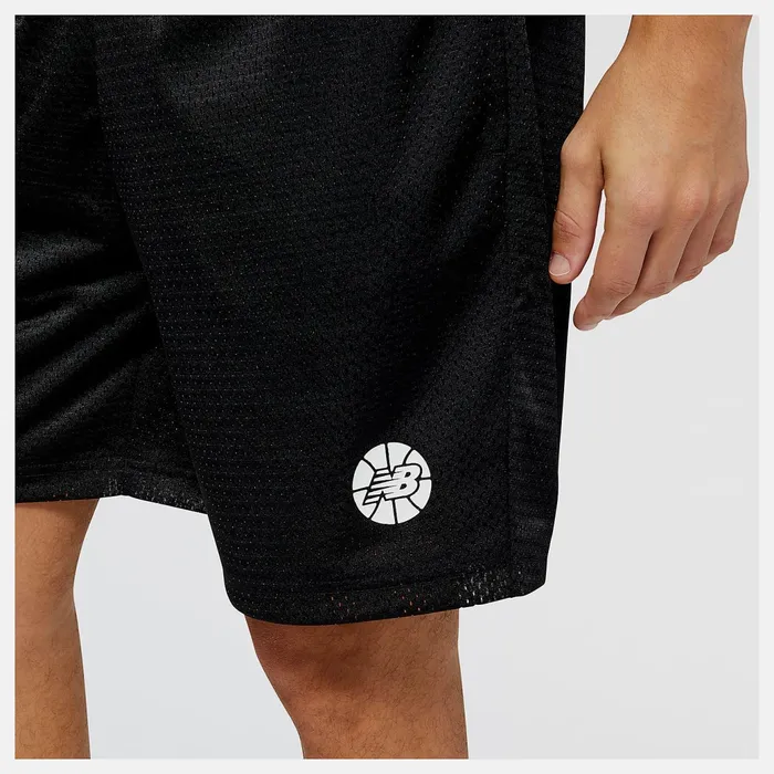 Men NB Hoops Fundamentals Short Black New Balance Shorts