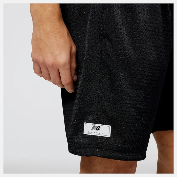 Men NB Hoops Fundamentals Short Black New Balance Shorts