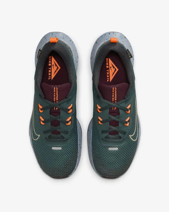 Men Nike All Shoes Juniper Trail 2 GORETEX Deep Junglenight Maroonsafety Orangekhaki
