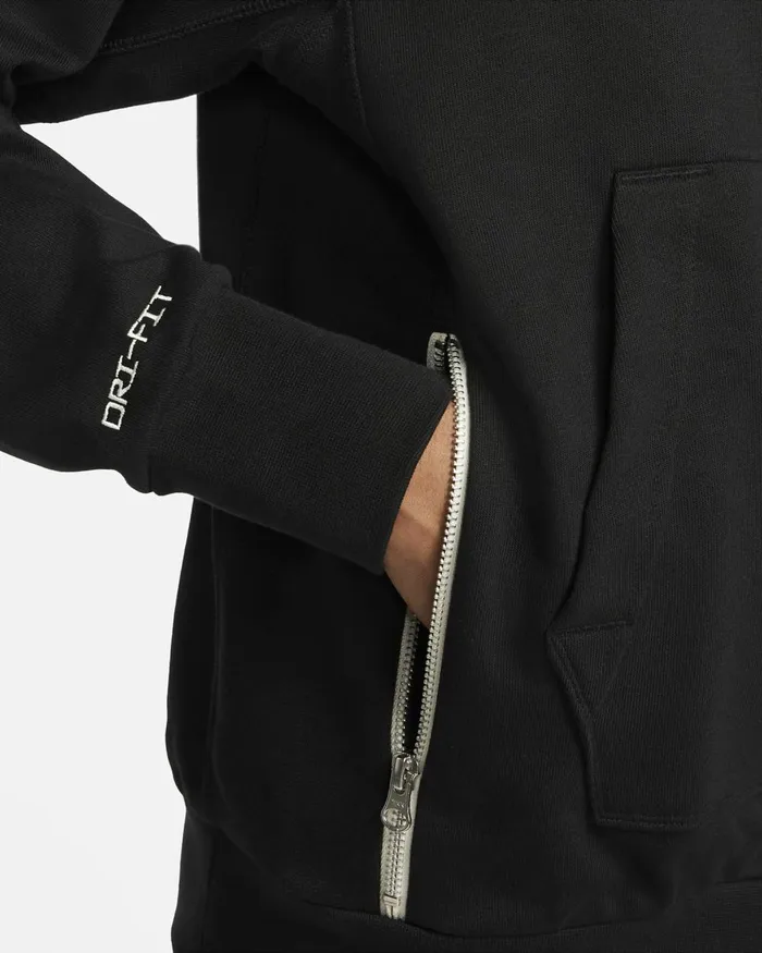 Men Nike Hoodies And Sweatshirts DriFIT Standard Issue Blackwhite