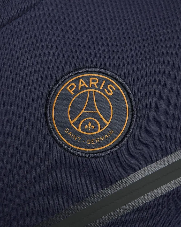 Men Nike Hoodies And Sweatshirts Paris SaintGermain Tech Fleece Windrunner Blackened Bluegold Suede