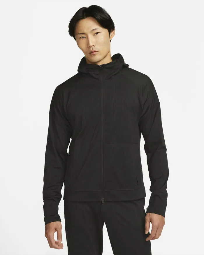 Men Nike Hoodies And Sweatshirts Yoga DriFIT Blackblack