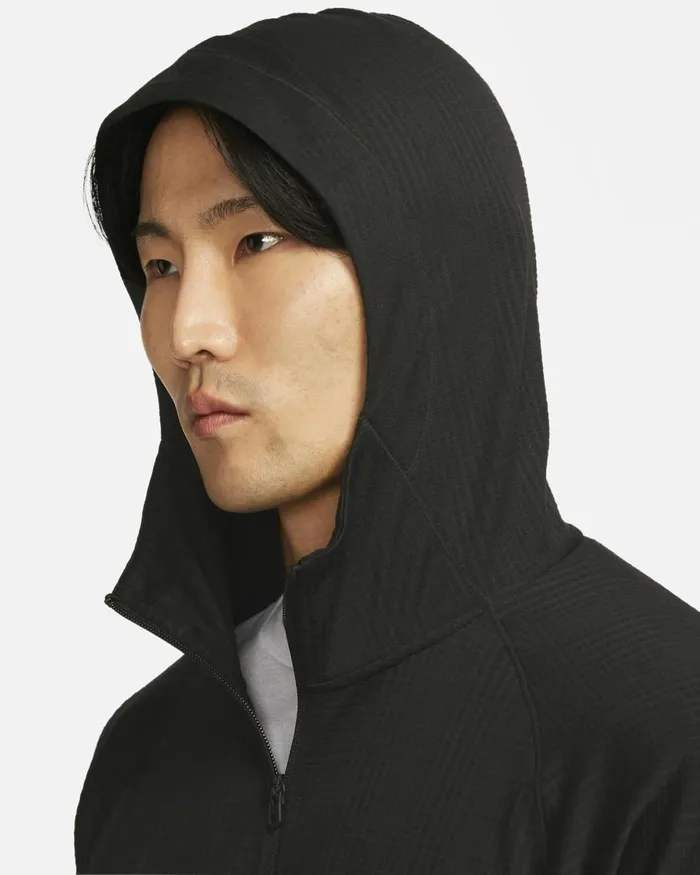 Men Nike Hoodies And Sweatshirts Yoga DriFIT Blackblack