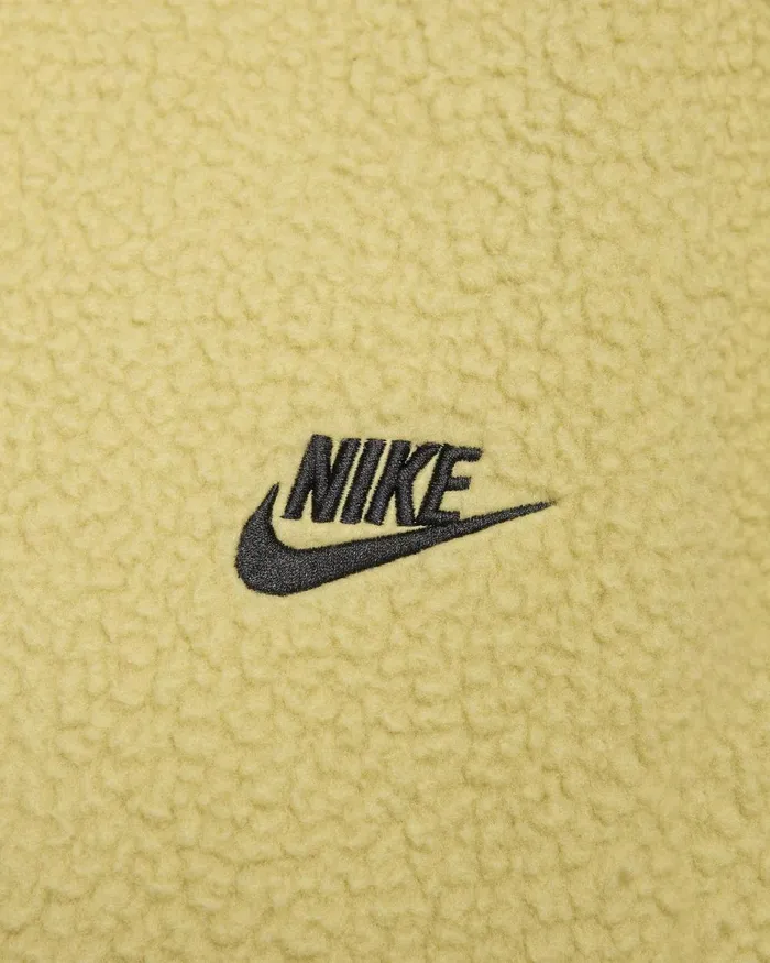 Men Nike Jackets Club Fleece Buff Goldblack