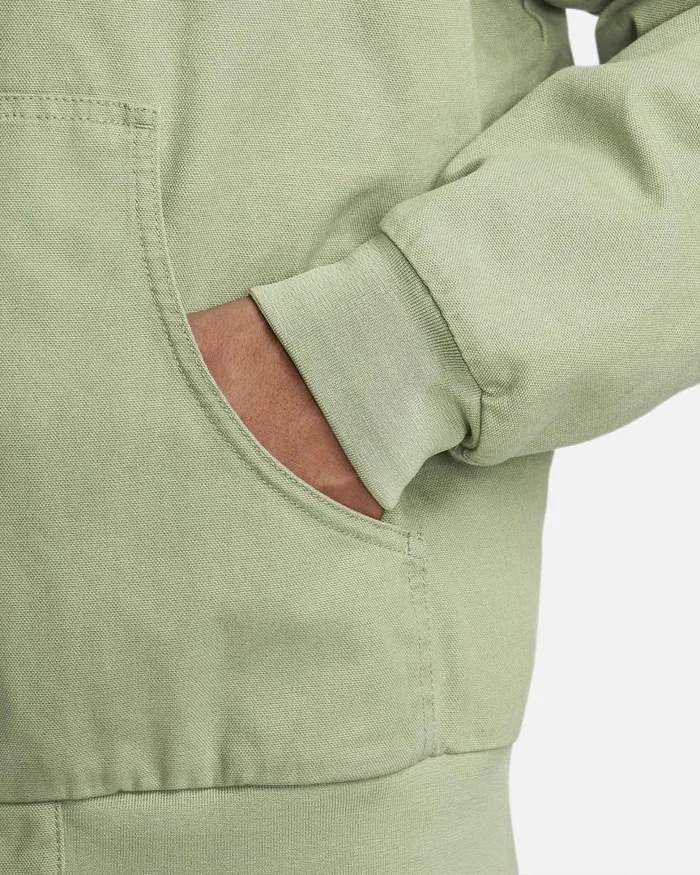 Men Nike Jackets Life Oil Greengold Suedewhite