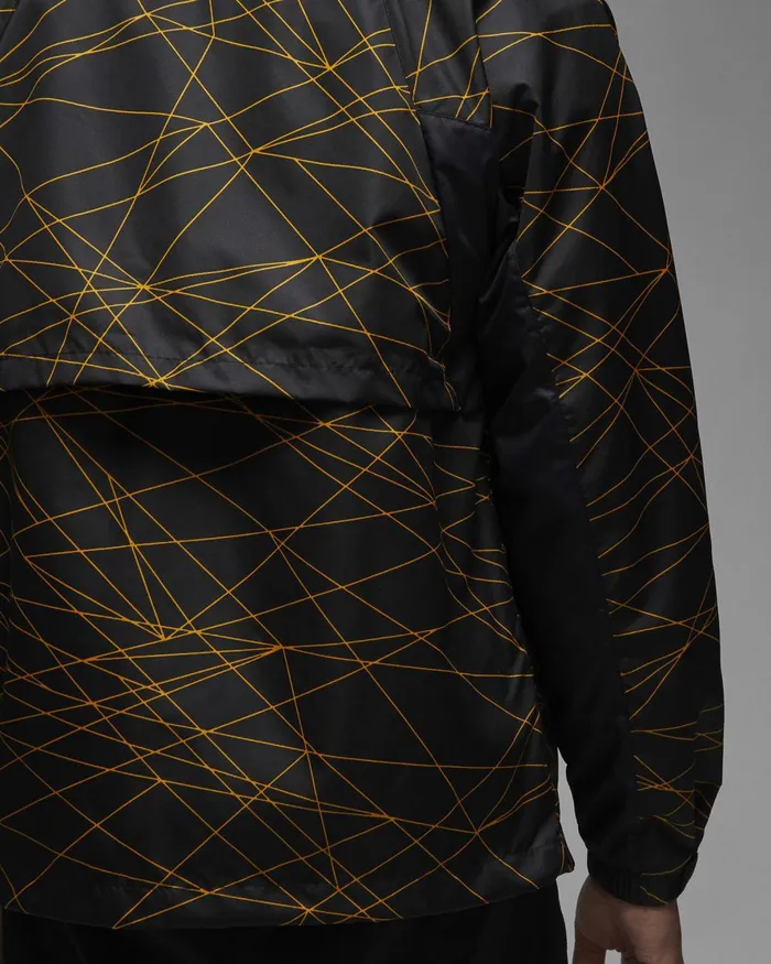 Men Nike Jackets Paris SaintGermain Blacktour Yellow