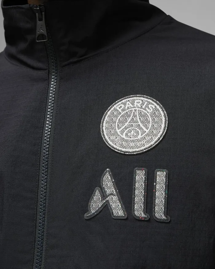 Men Nike Jackets Paris SaintGermain Blackwhite