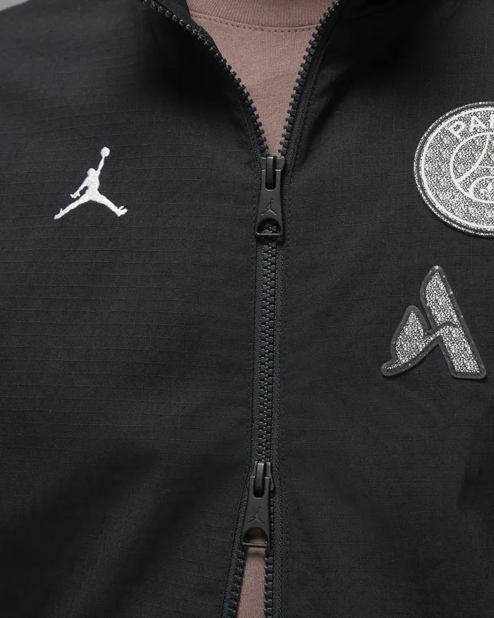 Men Nike Jackets Paris SaintGermain Blackwhite