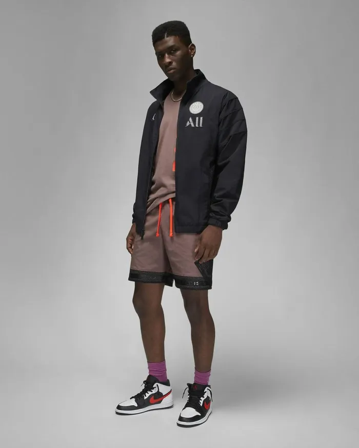 Men Nike Jackets Paris SaintGermain Blackwhite