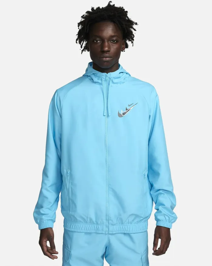 Men Nike Jackets Sportswear Baltic Blue