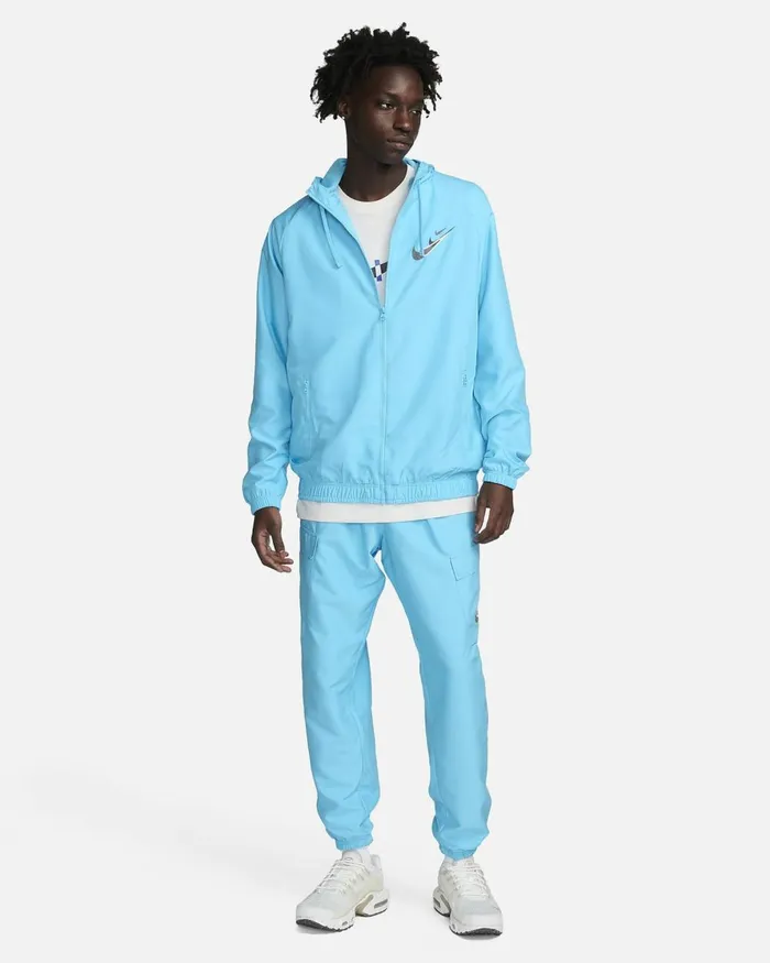 Men Nike Jackets Sportswear Baltic Blue