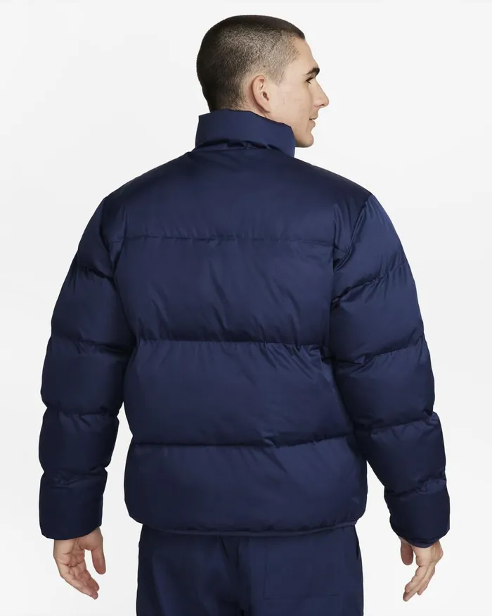Men Nike Jackets Sportswear Club Midnight Navywhite
