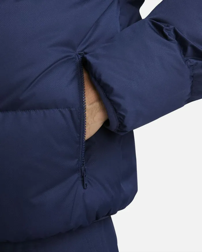 Men Nike Jackets Sportswear Club Midnight Navywhite