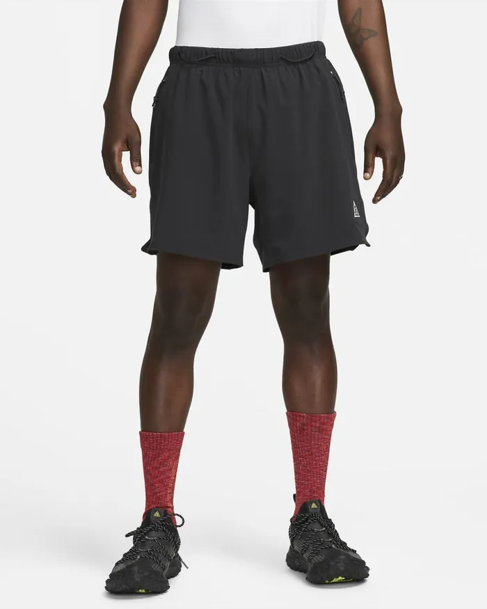 Men Nike Shorts ACG DriFIT 039New Sands039 Blacksummit White