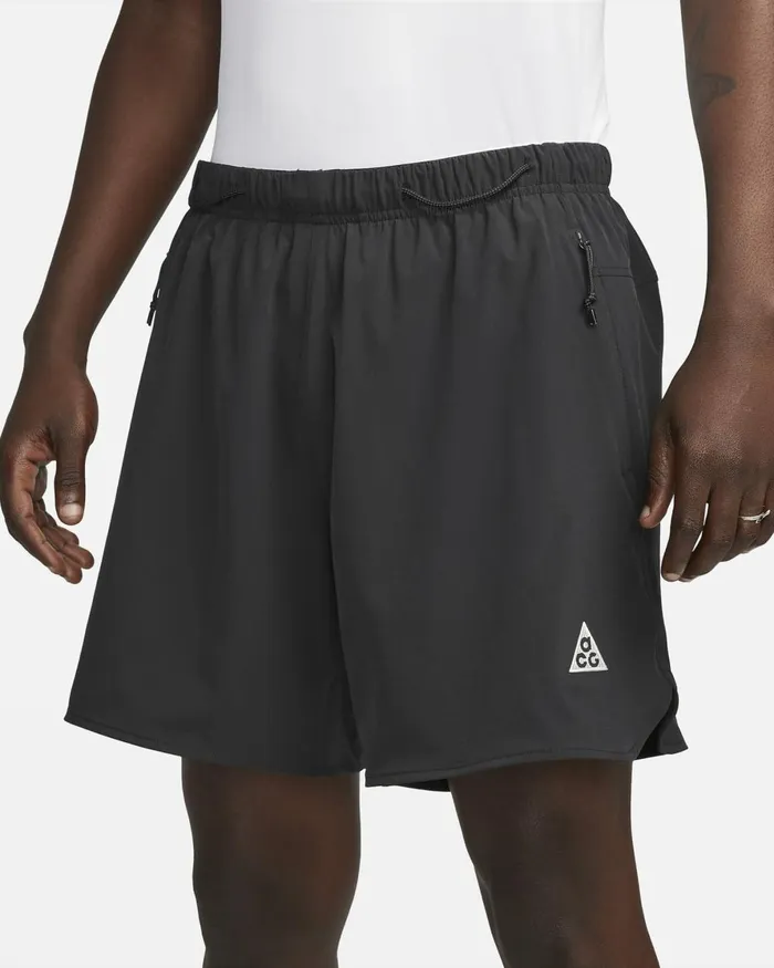 Men Nike Shorts ACG DriFIT 039New Sands039 Blacksummit White