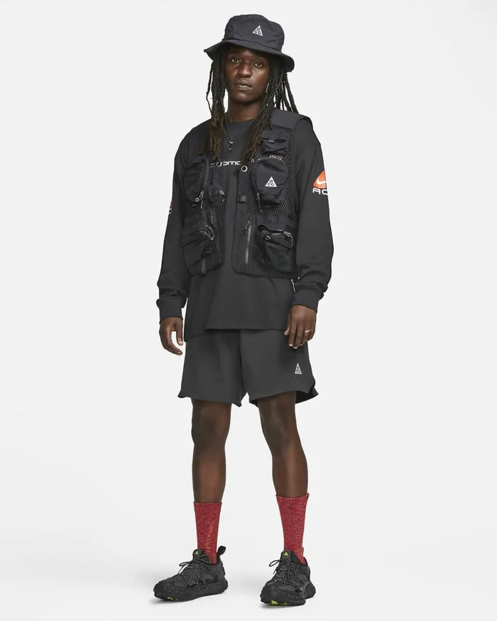 Men Nike Shorts ACG DriFIT 039New Sands039 Blacksummit White