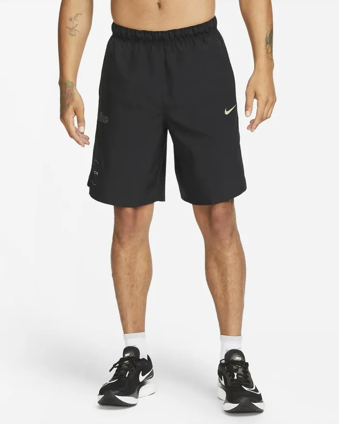 Men Nike Shorts Challenger Blackkhaki