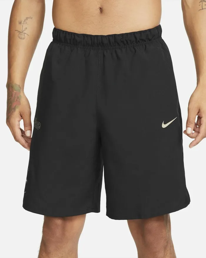 Men Nike Shorts Challenger Blackkhaki