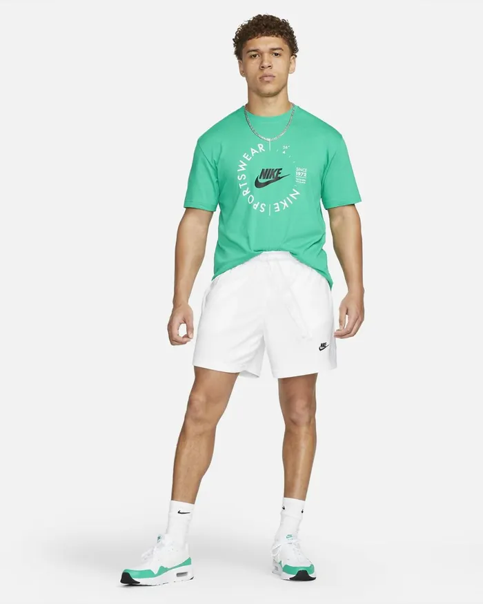 Men Nike Shorts Club Whiteblack