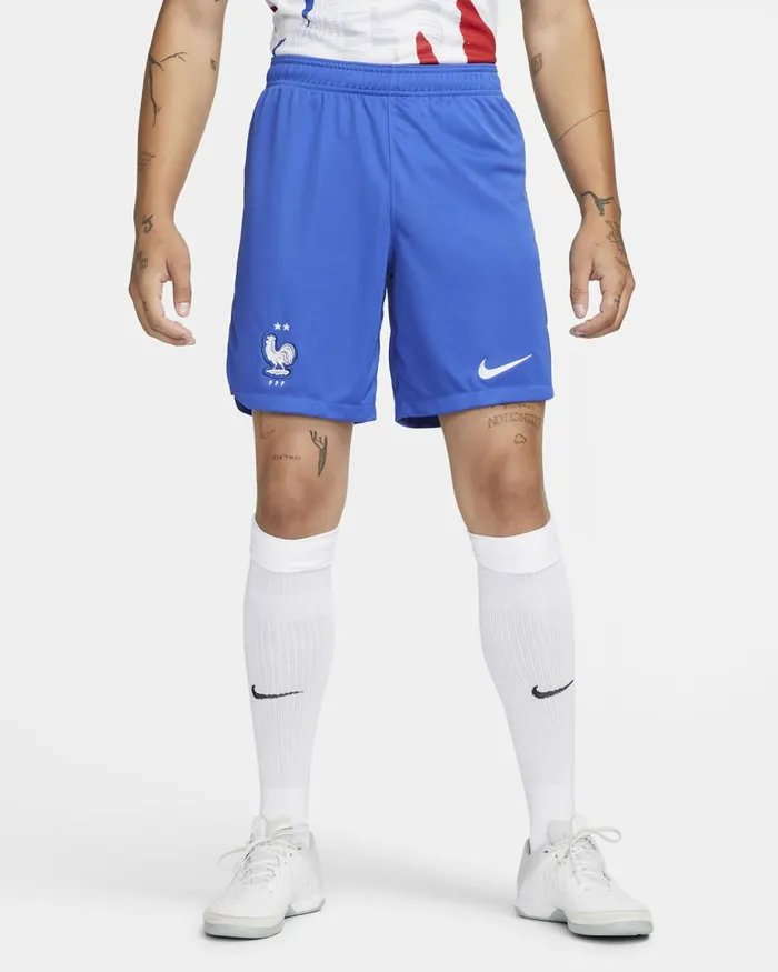 Men Nike Shorts FFF 202223 Stadium Away Game Royalgame Royalwhite