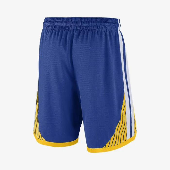 Men Nike Shorts Golden State Warriors Icon Edition Rush Bluewhiteamarillowhite