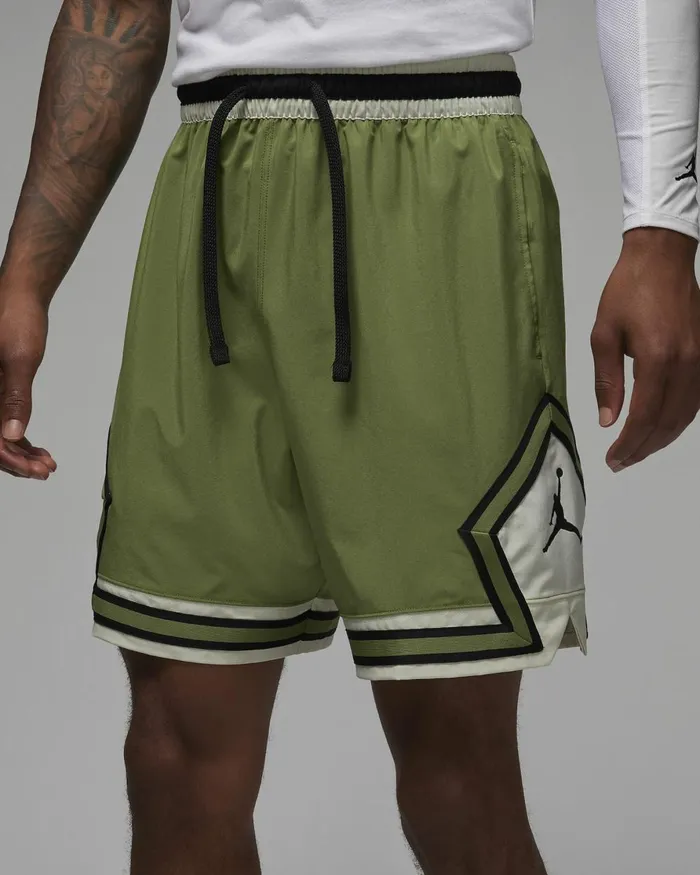 Men Nike Shorts Jordan DriFIT Sport Sky J Light Olivesea Glassblackblack