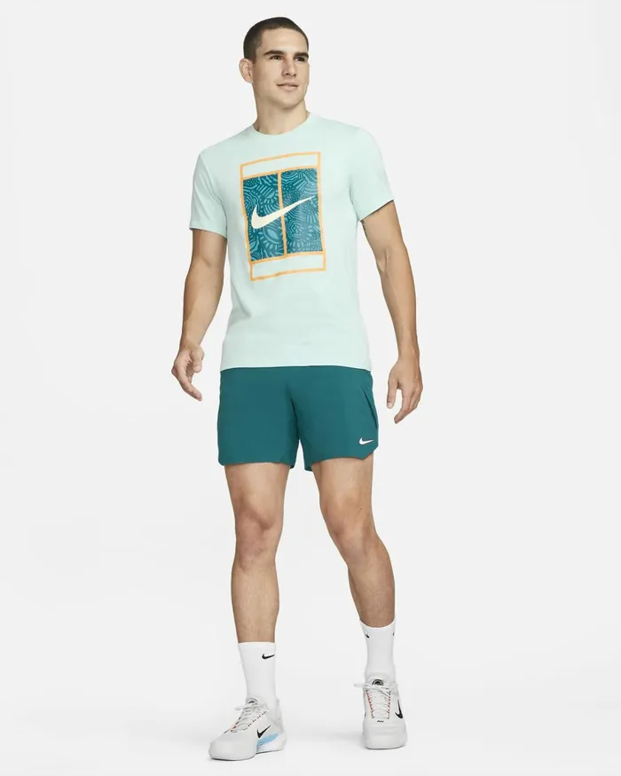 Men Nike Shorts NikeCourt DriFIT Slam Geode Tealteal Nebulawhite