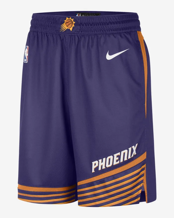 Men Nike Shorts Phoenix Suns Icon Edition New Orchidwhite