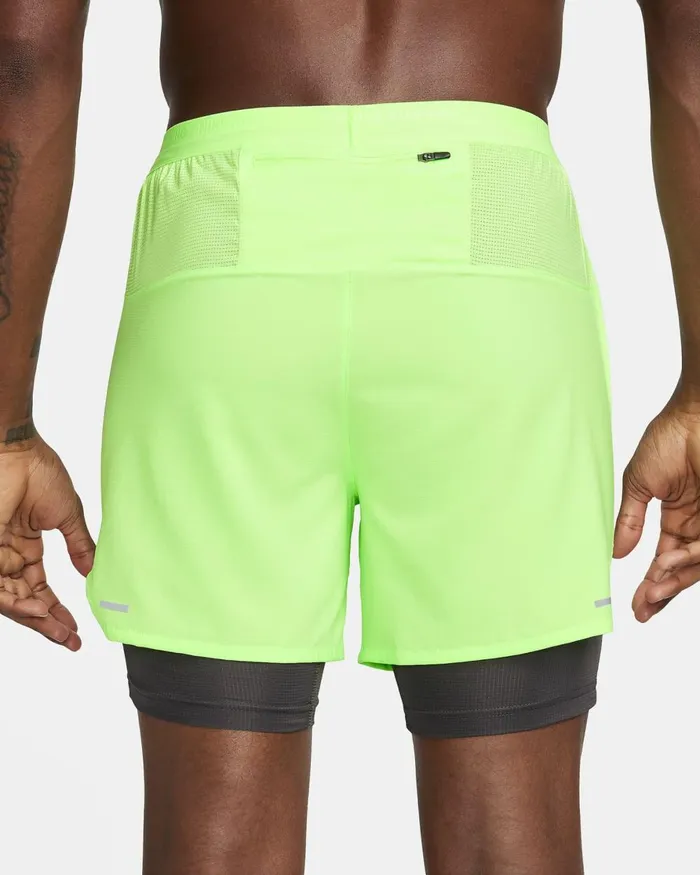 Men Nike Shorts Stride Lime Blastmedium Ashmedium Ash