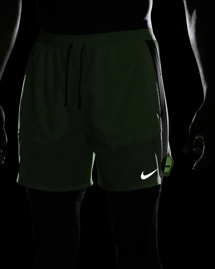 Men Nike Shorts Stride Lime Blastmedium Ashmedium Ash