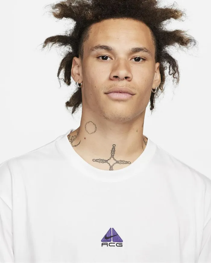 Men Nike Tops And TShirts ACG 039Lungs039 Summit Whiteblack